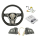 Retrofitset leer - multifunctioneel stuurwiel voor VW Crafter SY (complete set voor retrofit voor voertuigen met kunststof stuurwiel)