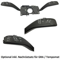 Uitbreidingsset afgevlakt leer - multifunctioneel stuur voor VW Amarok Facelift (complete set voor het achteraf inbouwen van voertuigen met kunststof stuur)