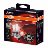 Kit de post-équipement Fiat Ducato 250, 290 Kit de lampes LED H7 Osram Night Breaker homologué pour la route