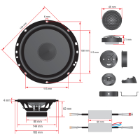AMPIRE Kompo-System, 16cm Aluminium-Membran, 25mm...