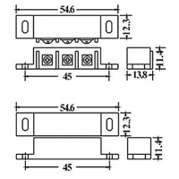 AMPIRE Magnet-Schalter (NC), schwarz