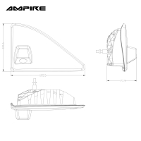 AMPIRE Farb-Rückfahrkamera für Opel Movano B, Renault Master und Nissan NV400