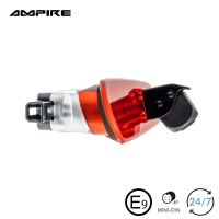 AMPIRE achteruitkijkcamera (CVBS), FIAT Doblo 2, OPEL Combo D (met vleugeldeuren)