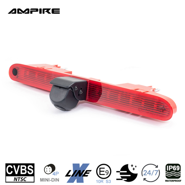 AMPIRE achteruitrijcamera voor Citroën Berlingo 3, Peugeot Rifter, Opel Combo E, Fiat Doblo 3