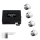 AMPIRE parking aid, 4-way, angled, shiny silver