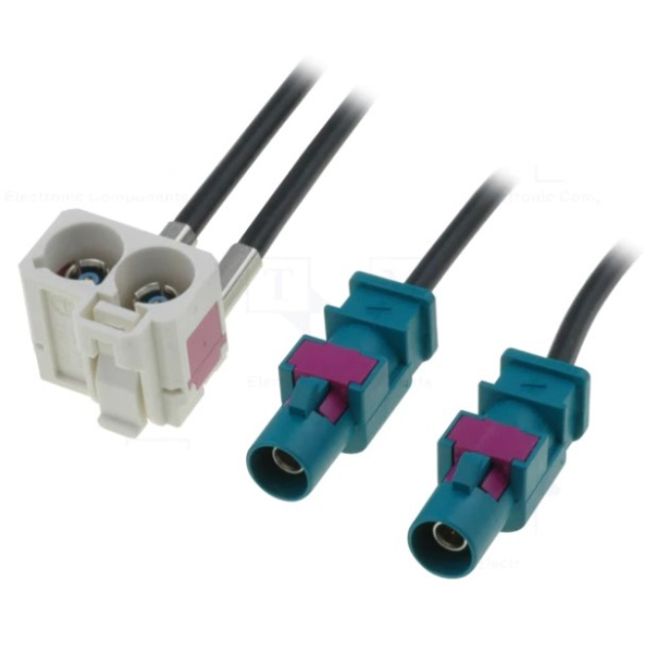 Antennenadapter 2x Fakra-Stecker auf Fakra-Buchse doppelt, 0,25cm lang