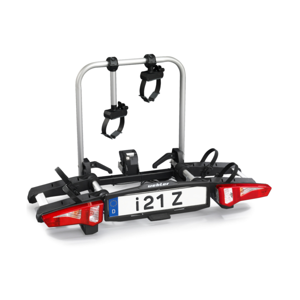 Uebler I21 Z portabicicletas AHK portabicicletas 90° plegable para 2 bicicletas