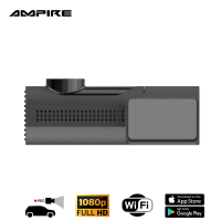 AMPIRE dashcam in 1080p (Full HD) resolutie, WiFi-bediening via smartphone-app