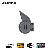 AMPIRE dashcam in 1080p (Full HD) resolutie, WiFi-bediening via smartphone-app