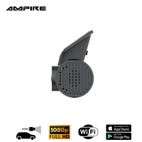 AMPIRE dashcam in 1080p (Full HD) resolutie, WiFi-bediening via smartphone-app