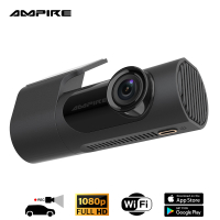AMPIRE Dashcam in 1080p (Full-HD) Auflösung, WiFi Bedienung über Smartphone App