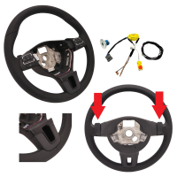 Retrofit kit leather - multifunction steering wheel with...