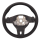 Retrofit kit leather - multifunction steering wheel with shift paddles for VW T5 Facelift and black stitching (complete kit for retrofitting for vehicles with plastic steering wheel)