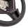 Retrofit kit leather - multifunction steering wheel with shift paddles for VW T5 Facelift and grey stitching (complete retrofit kit for vehicles with plastic steering wheel)