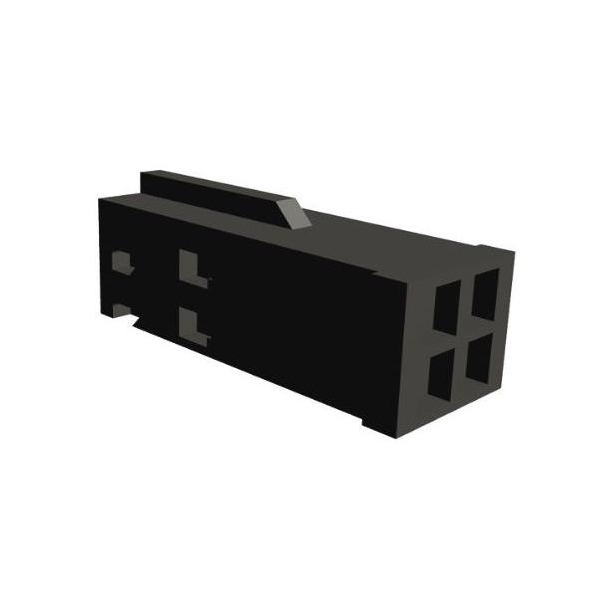 TE Connectivity AMPMODU connectorbehuizing bus 2,54 mm, 4-pins