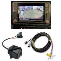 VW Caddy SA Rückfahrkamera / Rear View Nachrüstpaket für Flügeltürer, ohne Griffleiste