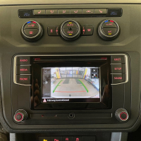 VW Caddy SA Rückfahrkamera / Rear View Nachrüstpaket für Flügeltürer, ohne Griffleiste