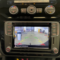 VW Caddy SA Rückfahrkamera / Rear View Nachrüstpaket für Flügeltürer, ohne Griffleiste