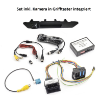 Nachrüstsatz Rückfahrkamera für Mercedes Vito Typ W447 mit Audio15 und Heckklappe, Kamera im Heckklappentaster/Griff (VSC-E-ME15)