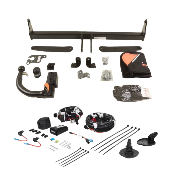 Retrofit kit removable trailer hitch including electrical kit for VW ID.3 (only suitable for bike racks)