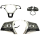 Retrofit kit flattened leather - multifunction steering wheel with shift paddles for VW T6 (complete set for retrofitting for vehicles with plastic steering wheel)