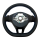 Retrofit kit flattened leather - multifunction steering wheel with shift paddles for VW T6 (complete set for retrofitting for vehicles with plastic steering wheel)