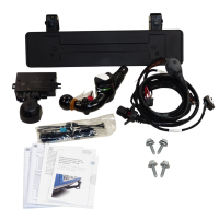 Retrofit kit original VW bicycle carrier preparation trailer hitch including electrical kit for VW ID.3 (only suitable for bicycle carriers)