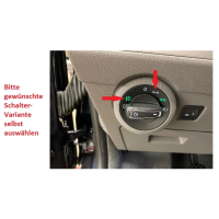 Light switch for Volkswagen T6.1, all versions