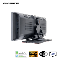 AMPIRE Smartphone-Monitor 25.4cm (10) mit AHD Dual-Dashcam und Rückfahrkamera