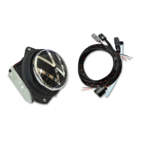 VW T-Roc rear view camera / rear view retrofit package, Low variant with static guide lines