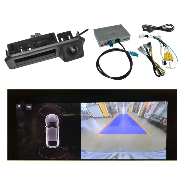 Ombouwset voor achteruitkijkcamera voor Porsche Cayenne 536 vanaf 2018 met PCM 5.0 (Alpine) en 12,3 inch monitor