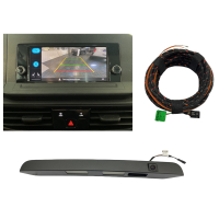 VW Caddy SB rear view camera retrofit package, for vehicles with wing doors and entry-level infotainment (PR number: I8Q)