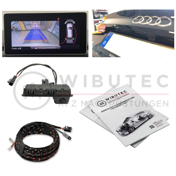 Nachrüstset Original Audi Rückfahrkamera für Audi A4 B9 8W Limousine Facelift (ab 2020), Inbetriebnahme ohne SVM möglich