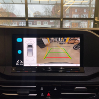 VW Caddy SB rear view camera retrofit package, vehicle with entry-level infotainment (PR number: I8Q)