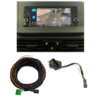 VW Caddy SB rear view camera retrofit package, vehicle with entry-level infotainment (PR number: I8Q)