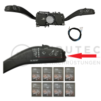 VW T6 Multifunktionsanzeige / MFA / Bordcomputer Nachrüstpaket, Fahrzeug ohne GRA und ohne Heckscheibenwischer