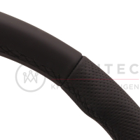 VW R Line multifunctioneel stuur met schakelpaddles, knoppen voor GRA, zwarte stiksels, geperforeerd leer, 3G0419089CC