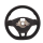 Retrofit kit flattened leather - multifunction steering wheel with shift paddles for VW T6 (complete set for retrofitting for vehicles with plastic steering wheel), seam color black/truffle, buttons without GRA