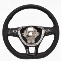 Комплект дооснащения, матовая кожа - многофункциональное рулевое колесо для VW T6 (полный комплект дооснащения для автомобилей с пластиковым рулевым колесом) -нет, закажите комплект дооснащения GRA (управление рычагом GRA)