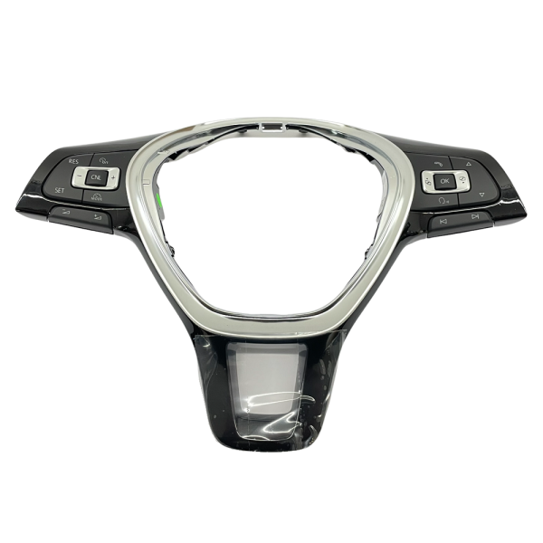 Original VW 6C0419685B steering wheel cover with 5TA959442A GRA buttons (like kit 5TB 054 691 but without document)