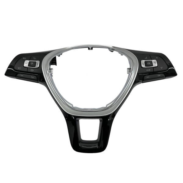 Original VW 6C0419685B steering wheel cover with 5NA959442A GRA buttons (like kit 5NB 054 691 but without document)