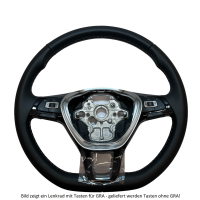 VW Golf 7 retrofit set leather multifunction steering wheel, suitable for vehicles with plastic and leather steering wheel -yes - also order gateway control unit "High".