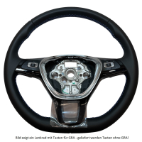 VW Golf 7 retrofit set leather multifunction steering wheel, suitable for vehicles with plastic and leather steering wheel -yes - also order gateway control unit "High".