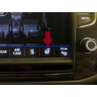Steering wheel heating VW Golf 7 up to model year 2018, complete set for retrofitting, steering wheel without shift paddles (Tiptronic) - seam color silver