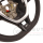 Steering wheel heating VW Golf 7 up to model year 2018, complete set for retrofitting, steering wheel without shift paddles (Tiptronic) - seam color silver