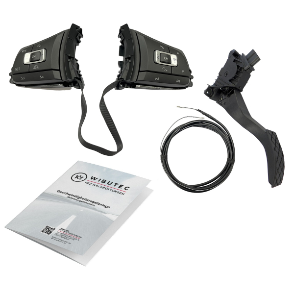 Ombouwset GRA cruise control-systeem VW T-Roc type A11 tot 30 juli 2018 met Sport-MFL (PR nr. 2PK, 2PU) - variant 2, online codering