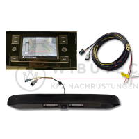 VW T6.1 Nachrüstsatz Original VW Rückfahrkamera Rear View Nachrüstpaket, für Fahrzeuge mit Flügeltüren, inkl. lackierfähiger Griffleiste (bereits grundiert)