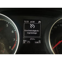 Uitbreidingsset GRA - cruise control-systeem VW Golf 7 Variant ZONDER multifunctioneel stuur met automatische transmissie tot en met modeljaar 2018, variant 2 - GRA wordt online gecodeerd met behulp van een activeringsdocument met licentiebescherming