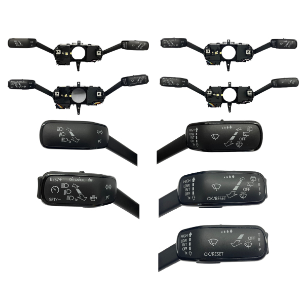 Originele Volkswagen stuurkolomschakelaar voor VW T6.1, versie met GRA, met MFA, met achterruitwisser