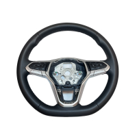VW T6.1 Nachrüstset Leder Multifunktionslenkrad mit gelochtem Leder inkl. Bedientasten für Geschwindigkeitsregelanlage (GRA am Lenkstockschalter bereits verbaut)